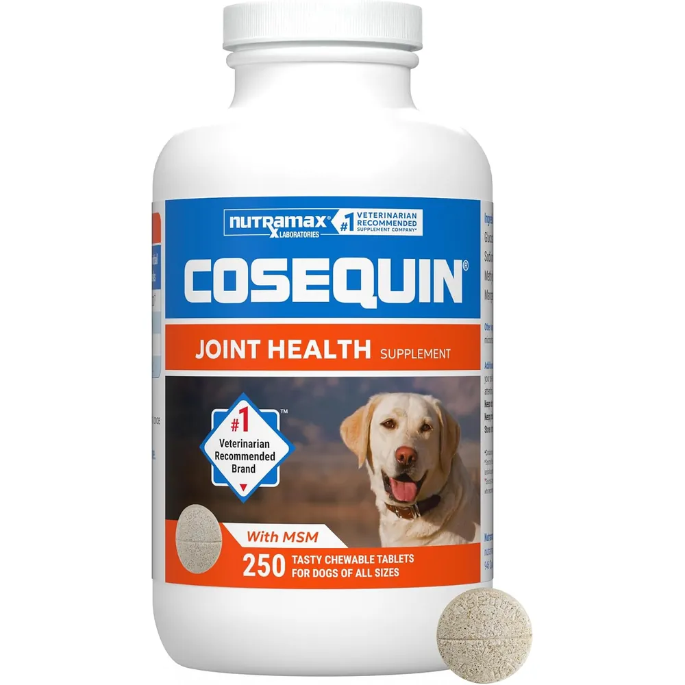 Cosequin Maximum Strength Joint Supplement for Dogs, 250 Chewable Tablets