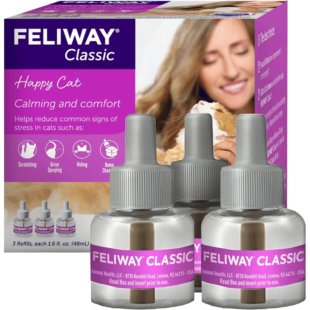 Feliway Classic Diffuser Refill, 3 Pack