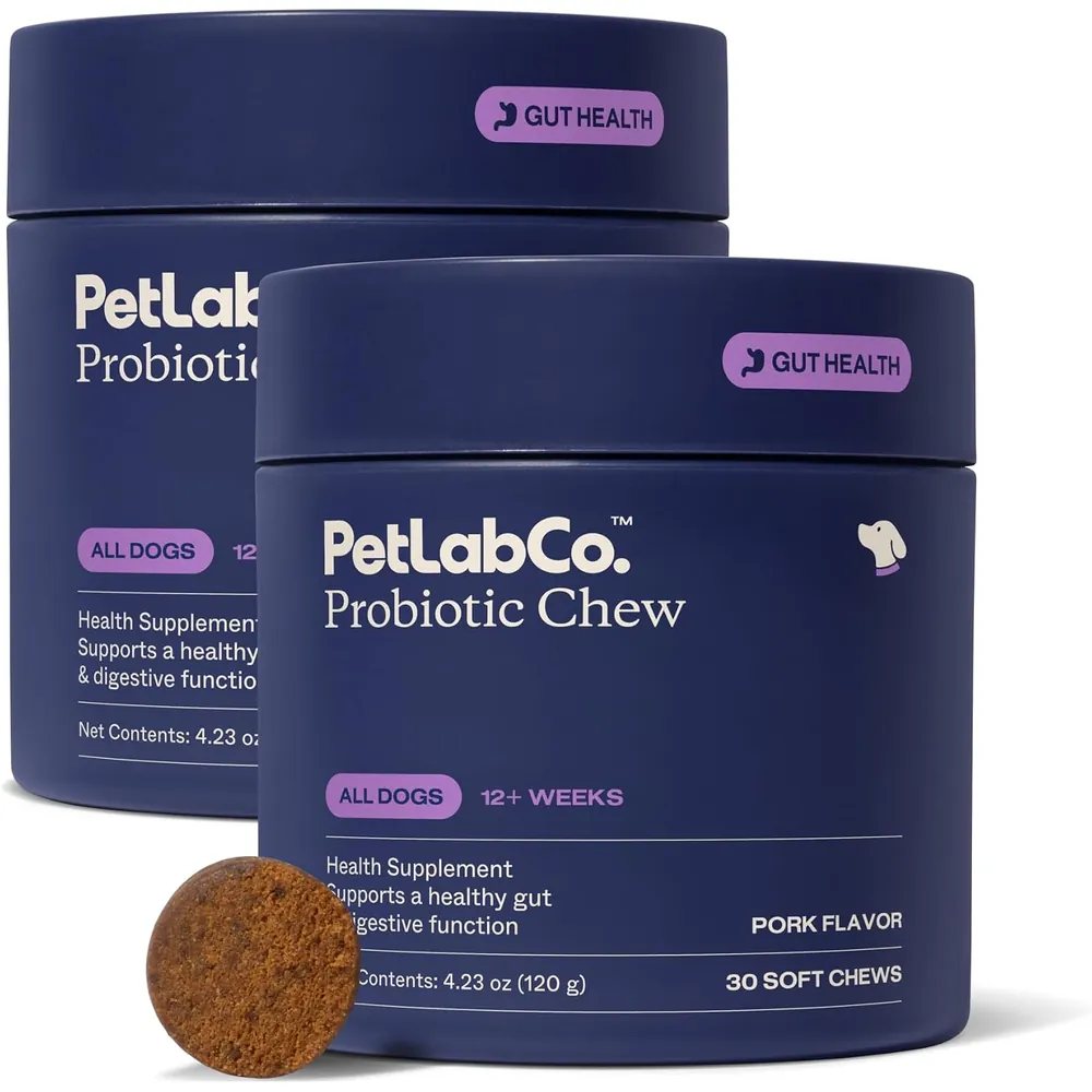 PetLab Co. Probiotic Chews for Dogs, 2 Pack