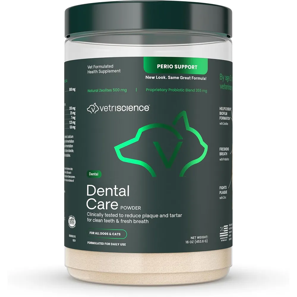 VetriScience Perio Support Dental Powder for Dogs and Cats